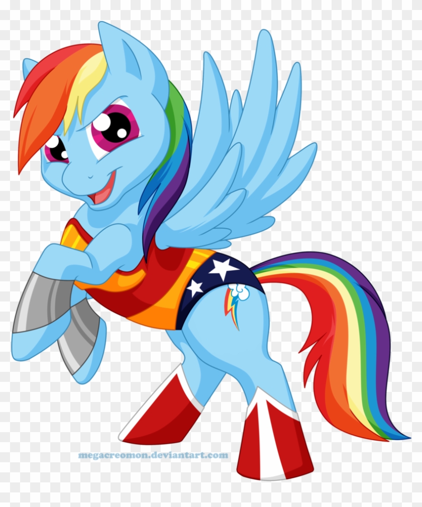 Megacreomon, Clothes, Costume, Rainbow Dash, Safe, - Rainbow Dash Wonder Woman #808379