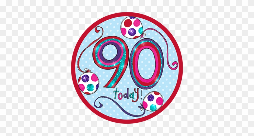 90 Happy Birthday Badge - Badge #808622