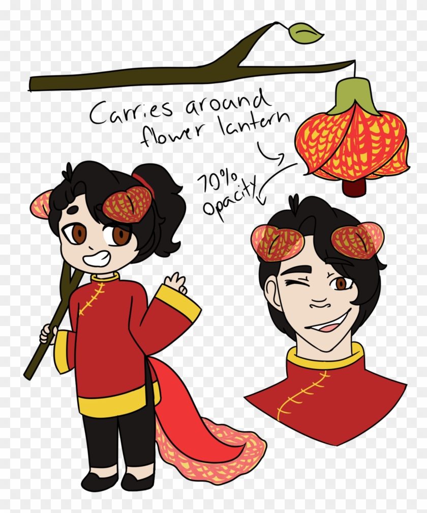 Chinese Lantern [petal Salamander] By Puffinbunnie - Cartoon #808640
