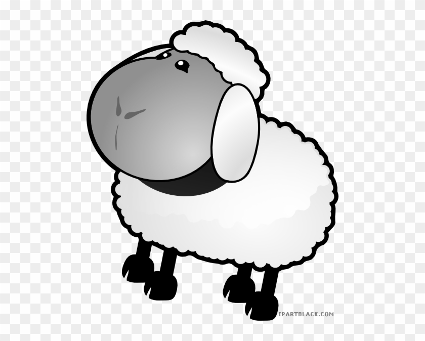 Sheep Small Animal Free Black White Clipart Images - Sheep For Coloring #808643