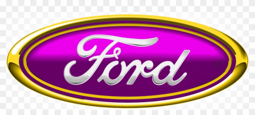 Pink And Gold Ford Badge By Napalmknight - Ford Logo In Gold #808669