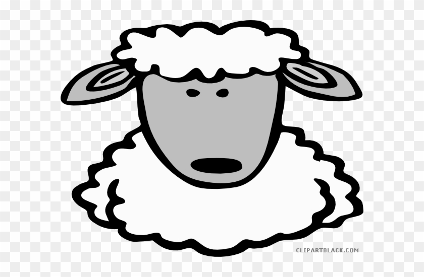 Sheep Face Animal Free Black White Clipart Images Clipartblack - Draw A Sheep Face #808673