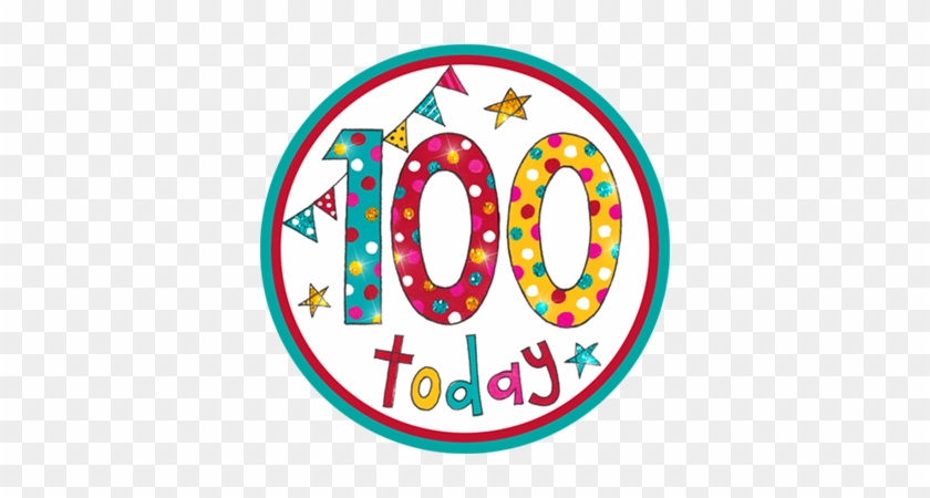 100 Happy Birthday Badge - 100th Birthday Banner - Rachel Ellen Designs #808688
