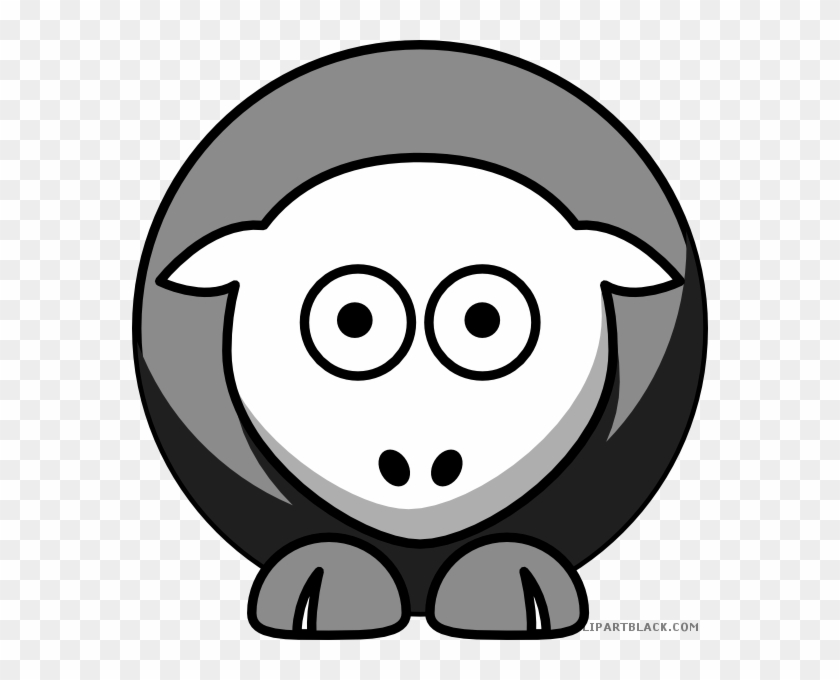 Sheep Animal Free Black White Clipart Images Clipartblack - College Football #808695