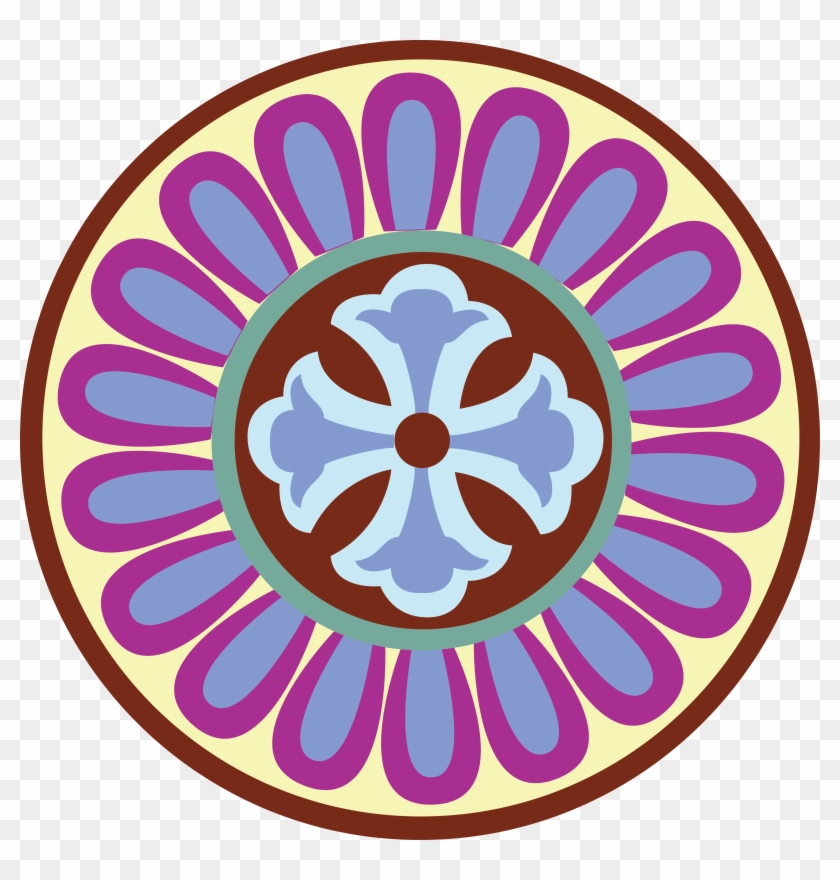 Png Coloured - Rangoli Circle Designs #808789