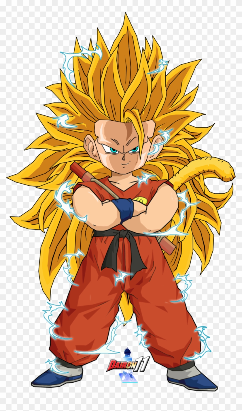 How To Draw Dragon Ball Z Style Kid Goku Ssj3 Tenkaichi Kid Goku Ssj3 Free Transparent Png Clipart Images Download