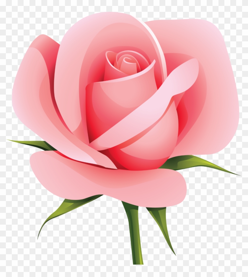 Flower Rose Clip Art - Flower Rose Clip Art #809124