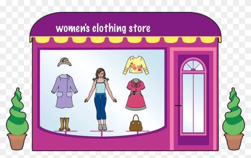 Clothes Shop Clothing Boutique Fashion Clip Art - Clothing #809223