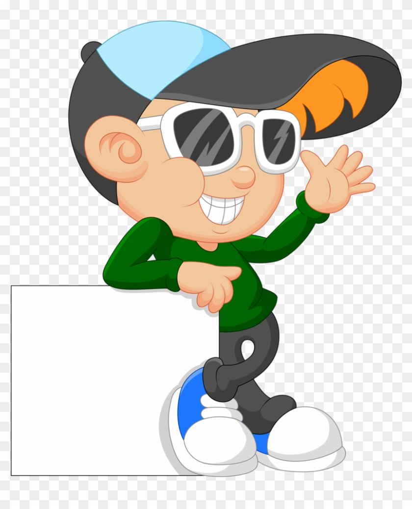 Tag Toppers - Clipart Boy In Sunglasses #809231