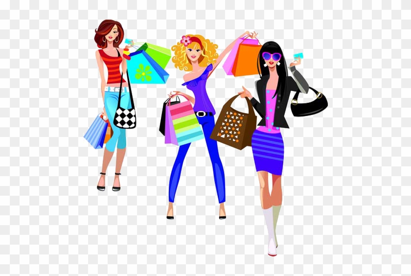Online Shopping Fashion Illustration - Fashion Free Vector #809285