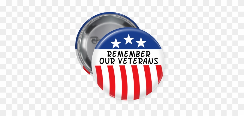 Remember Our Veterans Button - Badge #809293
