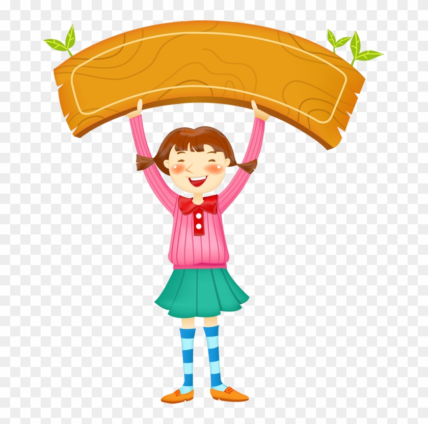Tag Toppers - Girl Holding Earth Clipart #809319
