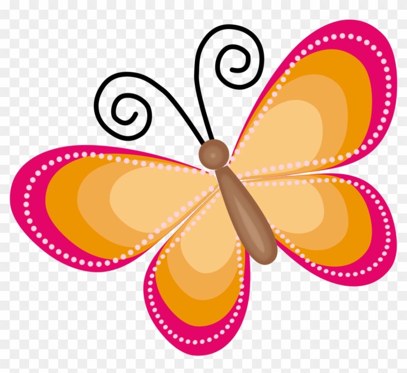 Cartoon Butterfly Cliparts - Mariposas Para Decorar Png - Free Transparent  PNG Clipart Images Download