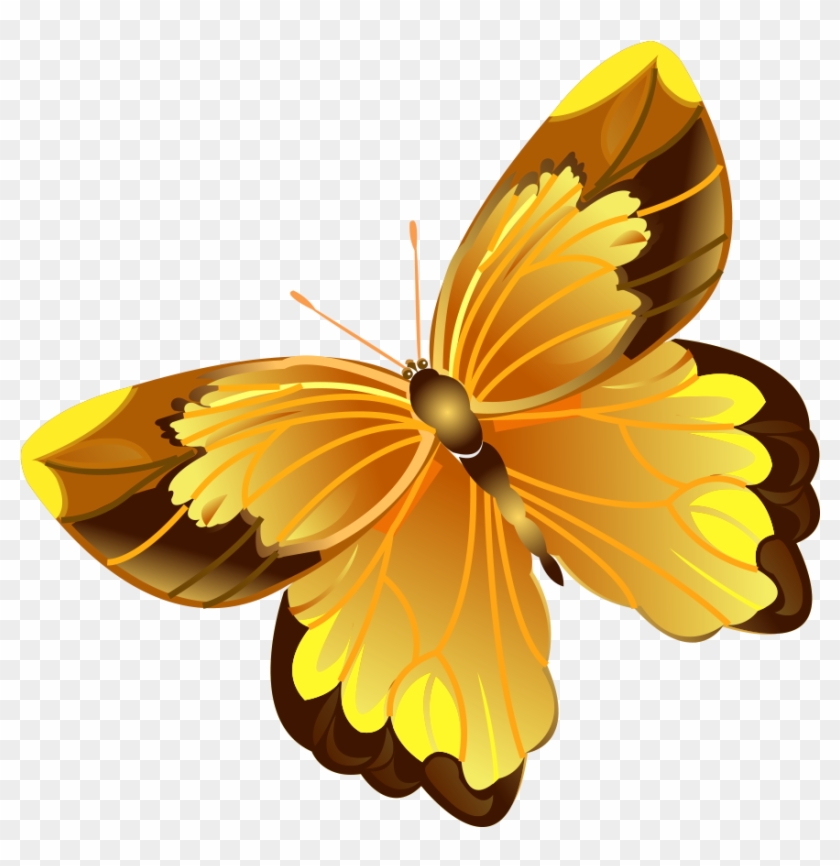Butterfly Software Wallpaper - Mariposa Amarilla Png #809498