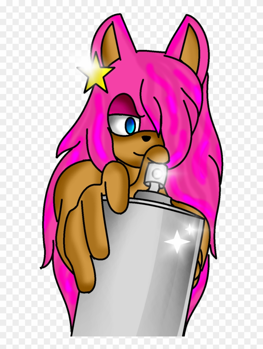 Xx Spray Paint It Pink Xx By Silhouette-hedgehog - Cartoon #809512
