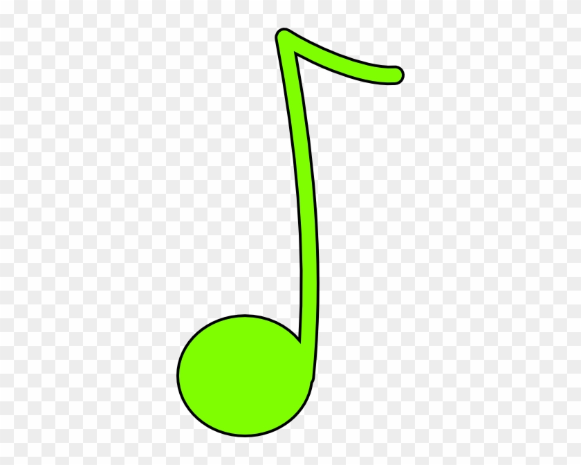 Green 8th Note Clip Art Vector Online Royalty Free - Headphones #809691