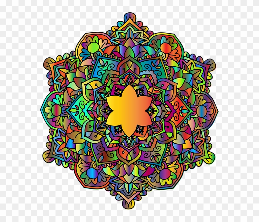 Mandala, Floral, Flower, Abstract, Chromatic, Colorful - Mandala Bild #809723