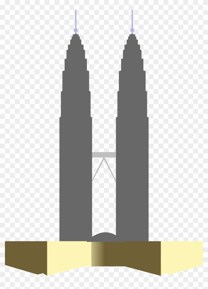 Clipart - Cartoon Petronas Twin Towers #809755