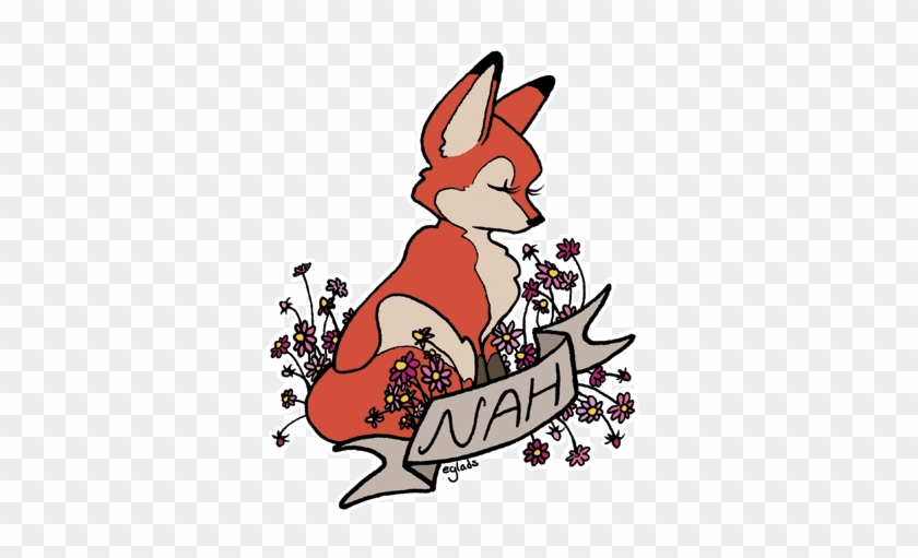 Go Away Fox Sticker #810033