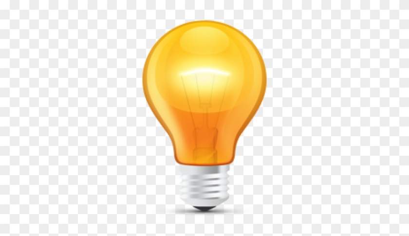 Light Bulb Clipart Transparent - Light Bulb With Transparent Background #810057