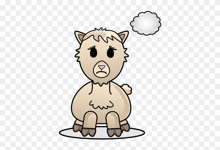 Alpaca Sad Facebook Sticker - Cartoon #810281