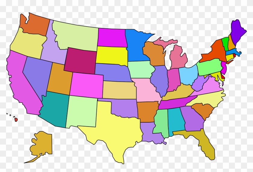 United States Clip Art Download - Capitals Picture Of The Us Map #810416