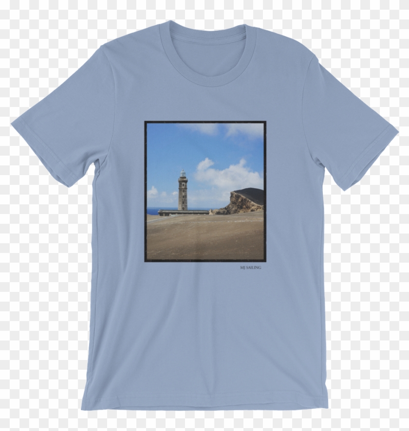 Faial Lighthouse Graphic Tee - Need Coffee And My Magyar Vizsla, Coffee-dog Silhouette #810562