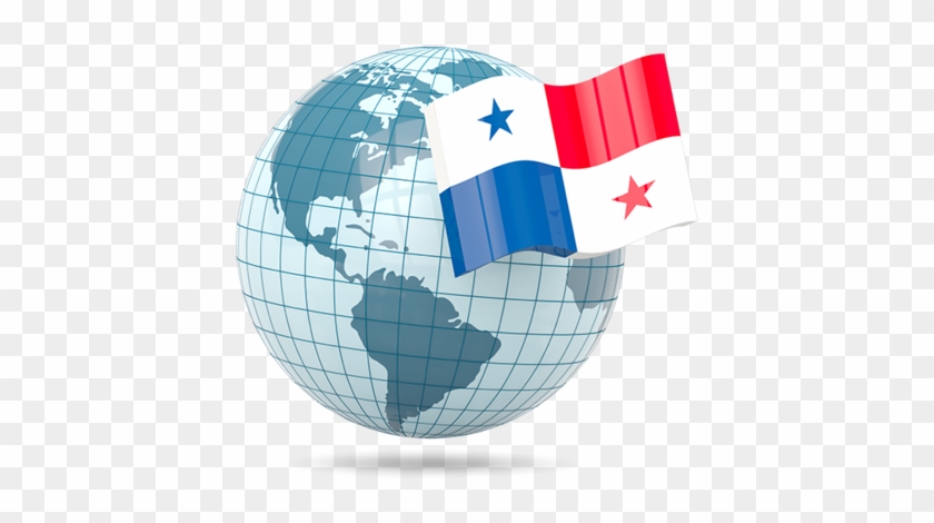 Illustration Of Flag Of Panama - Malaysia Globe Png #810681