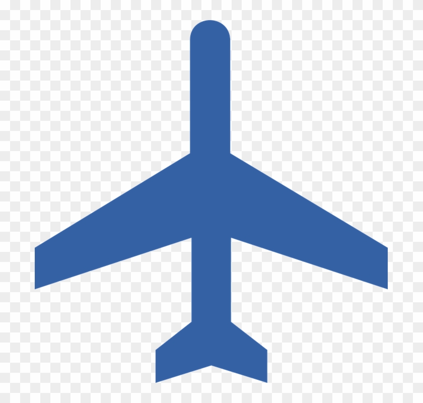 Airplane With Banner Clipart 5, Buy Clip Art - Plane Logo Blue #810685