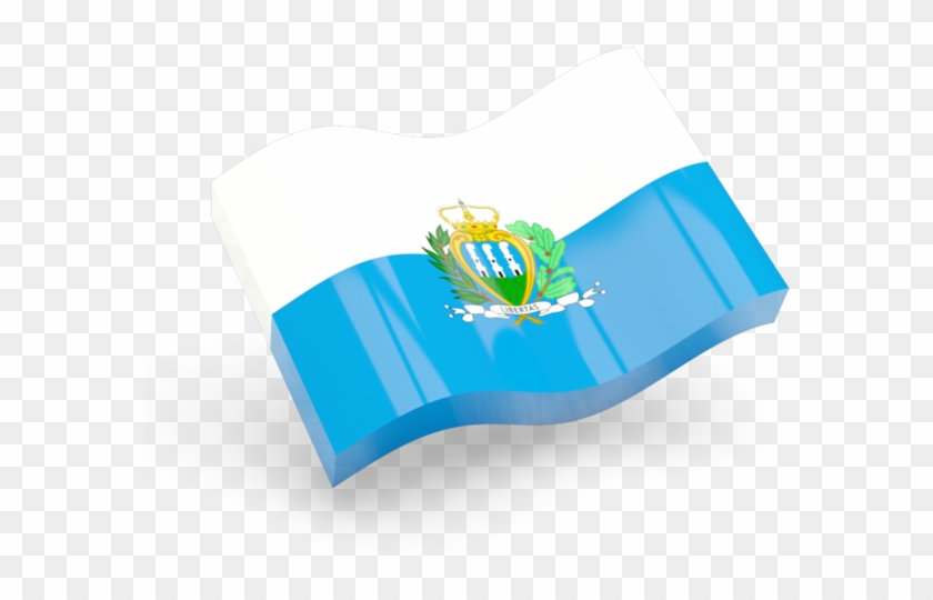Illustration Of Flag Of San Marino - Republic Day 2018 * .png #810687