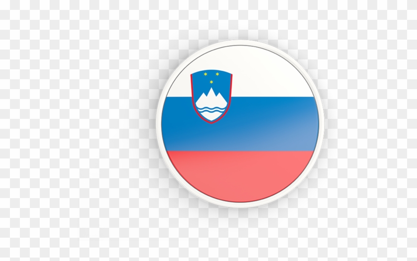 Illustration Of Flag Of Slovenia - Slovenian Flag (labeled,colors) Rectangle Magnet #810701