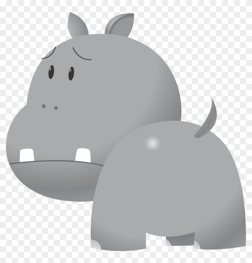 Adorable Clipart Baby Hippo - Hippofm #810766