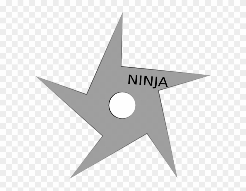 Ninja Star Clip Art At Clker - Ninja Throwing Star Template #810776