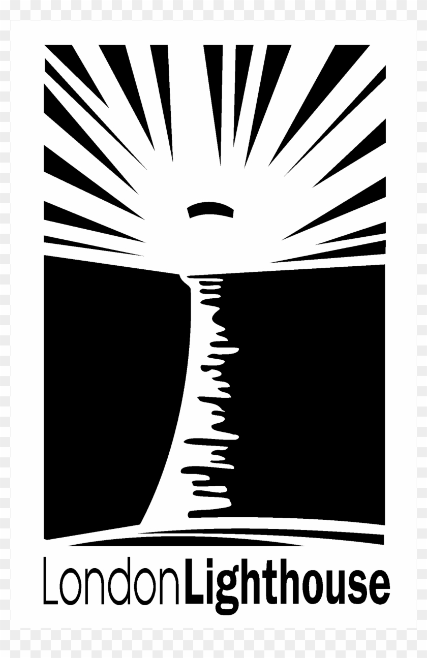 London Lighthouse Logo Black And White - Icon Design #810877