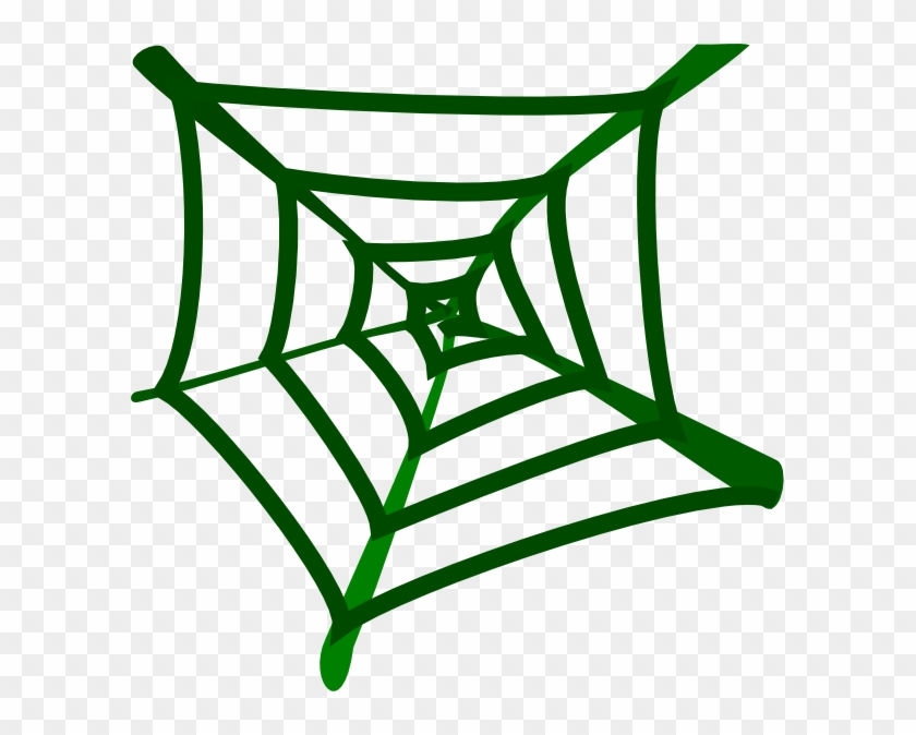 Green Spider Web Clipart #810959