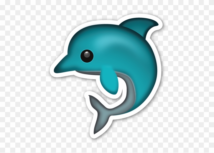 Dolphin Clipart Emoji - Dolphin Emoji Sticker #811238