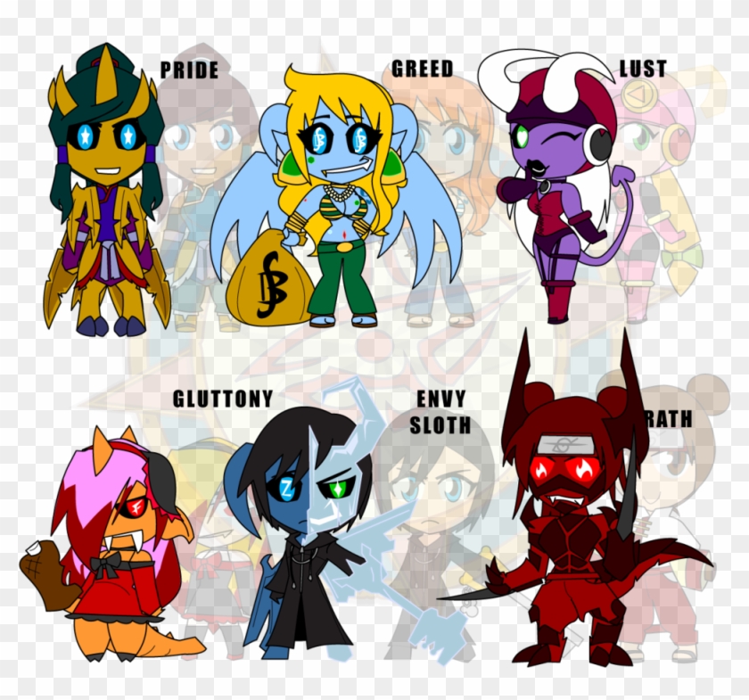 Assorted Chibis - 7 Deadly Sins Demons Names #811286