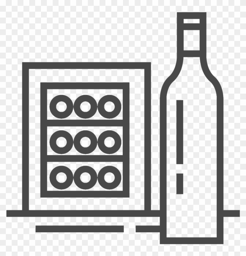 Wine Cooler Icon - Glass Bottle #811293