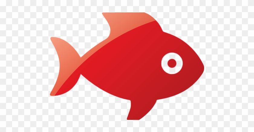 Web 2 Ruby Red Fish 2 Icon - Fish Icon Png #811430
