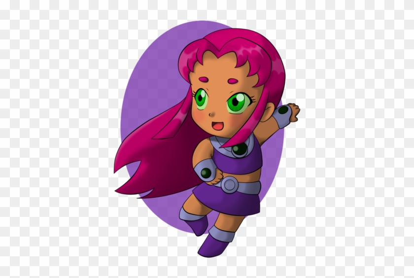 Starfire Chibi By Jackdcember - Starfire Chibi Png #811457