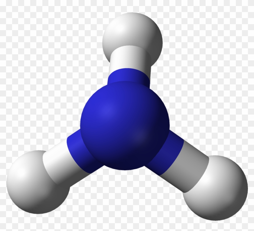 Http - //upload - Wikimedia - 3d Balls B - 3d Model Of Ammonia Molecule #811855