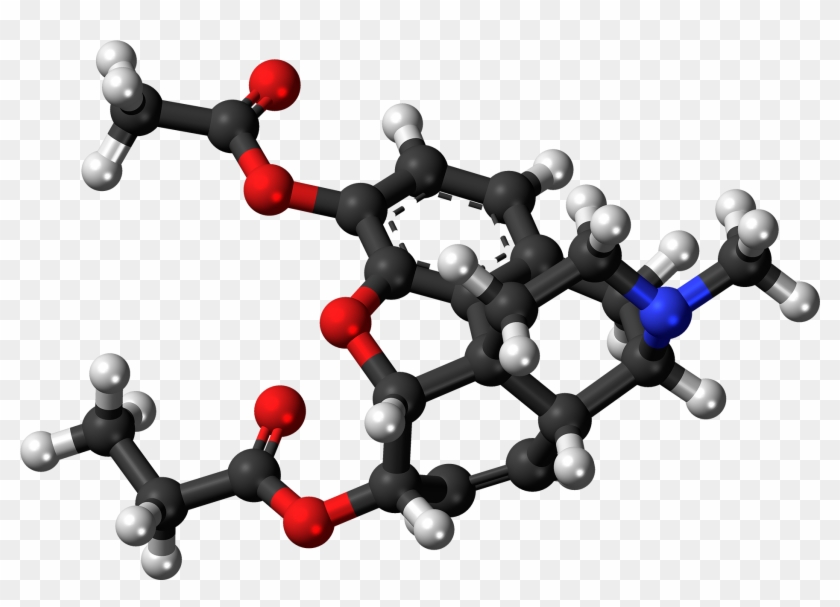 Acetylpropionylmorphine Molecule Ball - Dihydromorphine #811914