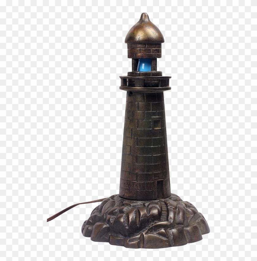 Vintage Bronze Finish Lighthouse Light House Nautical - Lighthouse #811929