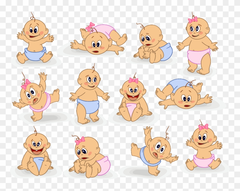 Clip Art Group Of Babies Clipart Kid - Babies Clip Art #812010