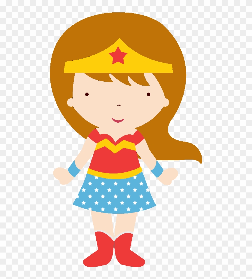 Wonder Woman Baby Clipart - Cute Wonder Woman Png #812021