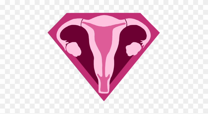 Love Uterus Uterus Square Car Magnet 3" X 3" #812275