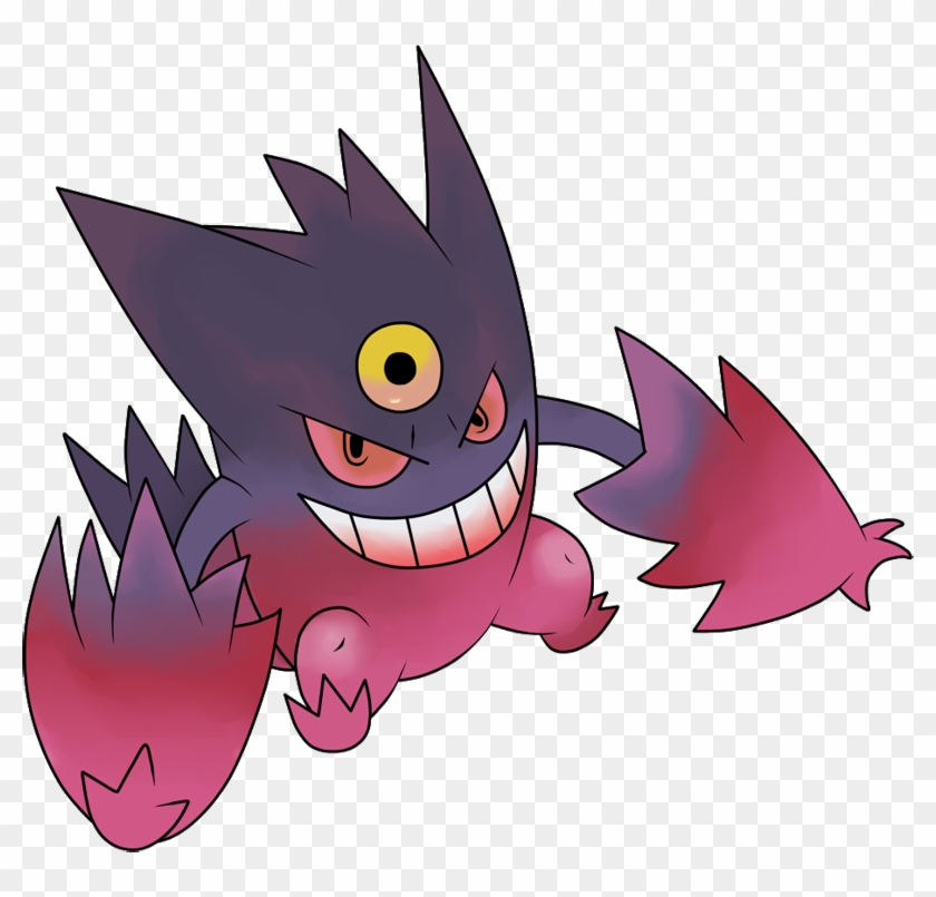 Short Pants Black And White - Pokemon Go Mega Gengar #812308