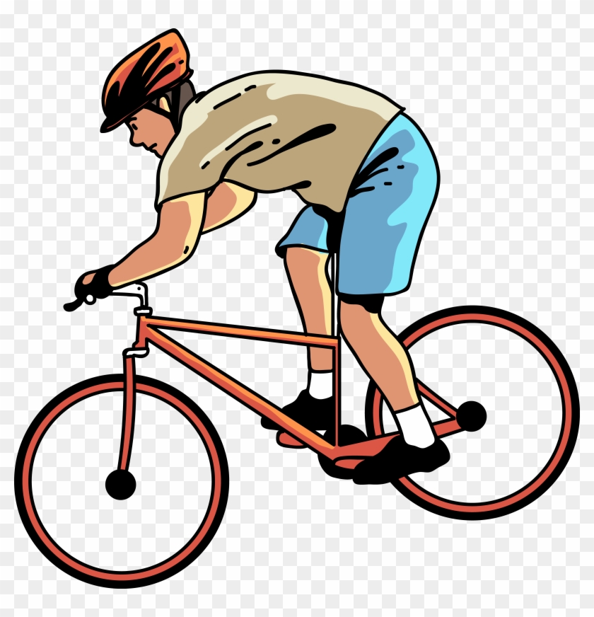Cycling Bicycle Frame Clip Art - Mountain Cyclinf Vector #812331