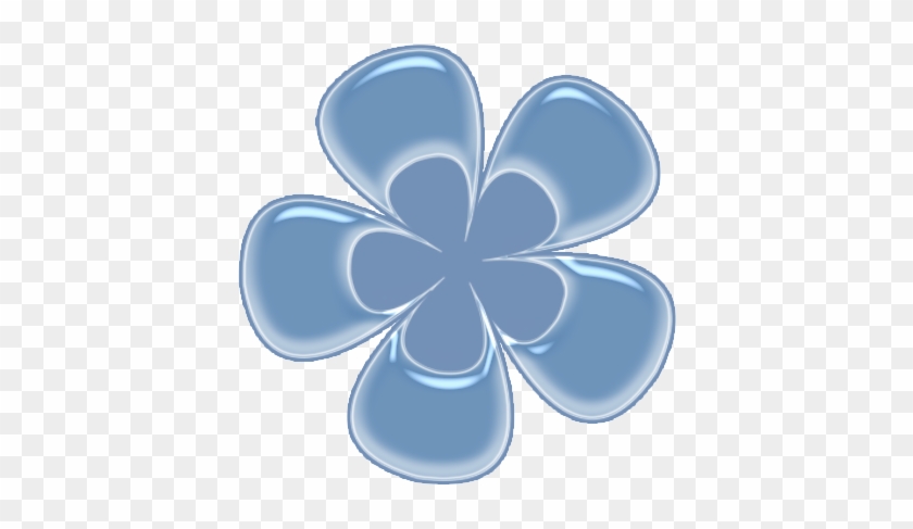 Flower Clipart, Flower Tree, Pastel Blue, Baby Blue, - Flor Azul Fondo Transparente #812430