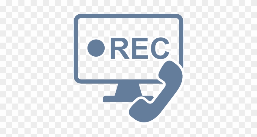 Call And Screen Recording - Rec Icon Png #812440